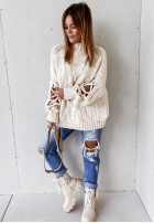 Sweter Cocomore Casual Ecru