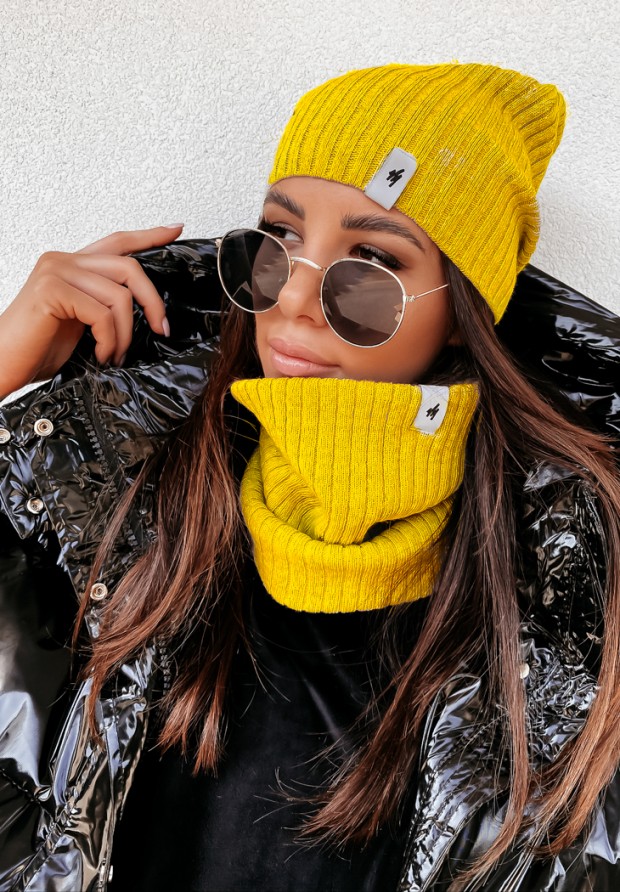 Striped cap Line yellow