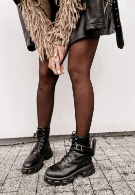 Puntina Dots black 20 den tights