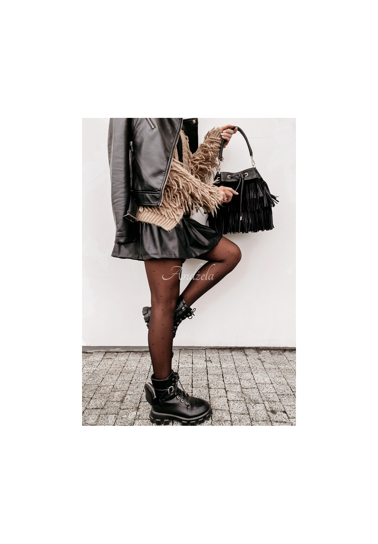 Puntina Dots Strumpfhose Schwarz  20 DEN