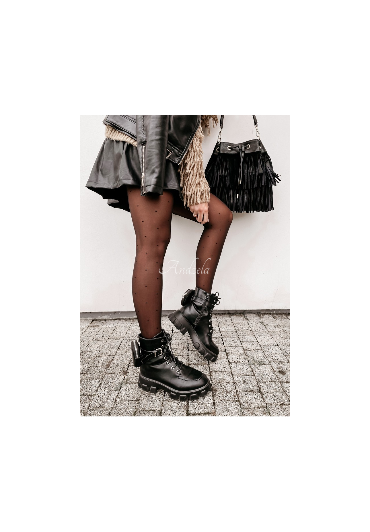 Puntina Dots Strumpfhose Schwarz  20 DEN