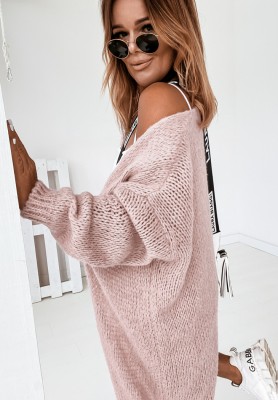 Lange Strickjacke Bueno Hellrosa
