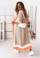 Sweter Kardigan Krone Beige&Orange