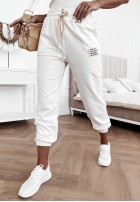 Spodnie Dresowe Sporty Chic White