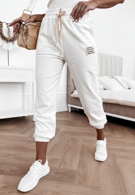 Jogginghose Sporty Chic Ecru