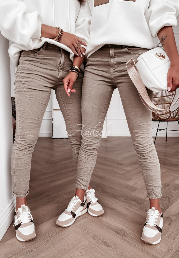 Jeanshose Nimet Mokkafarben
