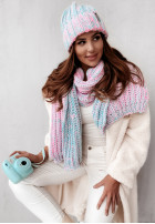 Schal Snowflake Mint&Pink