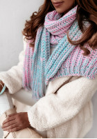 Schal Snowflake Mint&Pink