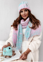 Schal Snowflake Mint&Pink