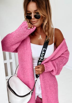 Lange Strickjacke Bueno Rosa