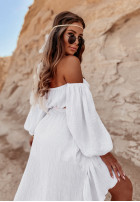 Muślinowa bluzka hiszpanka Sorrena biała