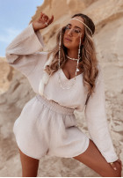 Muślinowa bluzka Malta beżowa