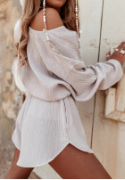 Muślinowa bluzka Malta beżowa