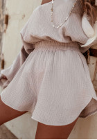 Muślinowe spodenki Malta beżowe