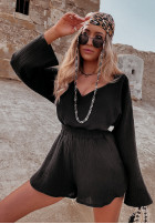 Muślinowa bluzka Somalia czarna