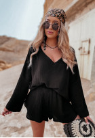 Muślinowa bluzka Somalia czarna