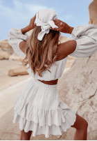 Muślinowa chusta Malta biała