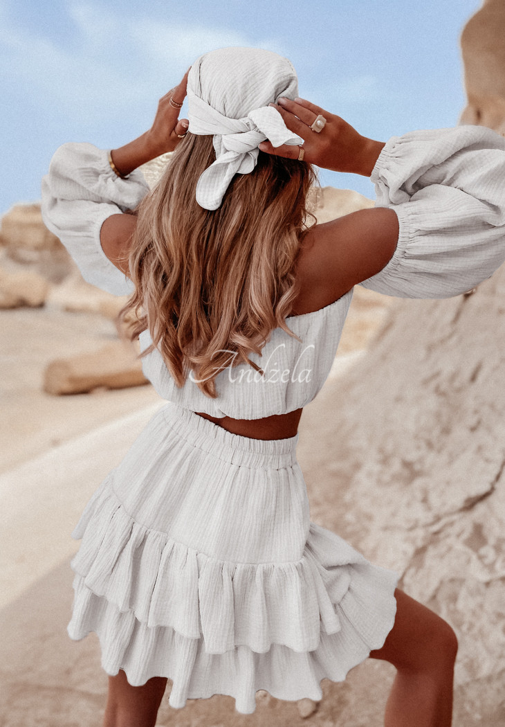 Malta muslin scarf white