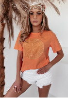 T-shirt Motorway pomarańczowy