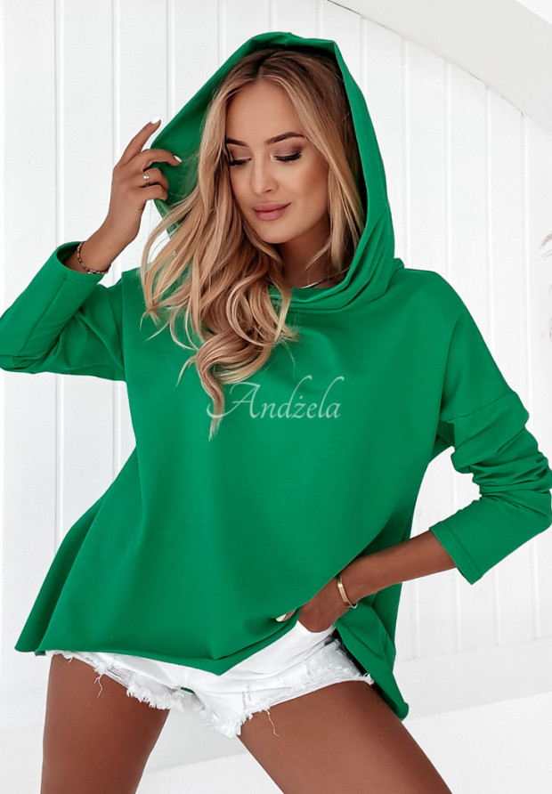 Asymmetrisches Oversize-Sweatshirt Drayton Grün