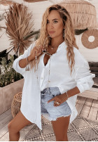 Muślinowa koszula Avery biała