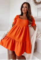 Muślinowa sukienka hiszpanka Alleena pomarańczowa