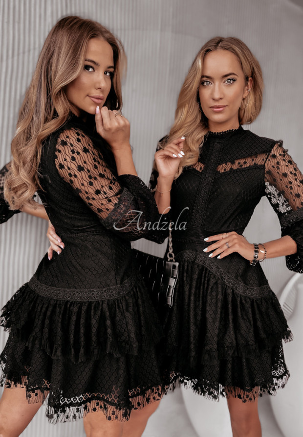 Spitzenkleid Mirabelle Schwarz