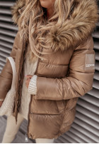 Pikowana Jacke z kapturem Arosa Camel