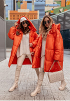 Długa puchowa Jacke Winterset Orange