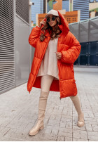 Długa puchowa Jacke Winterset Orange