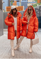 Długa puchowa Jacke Winterset Orange