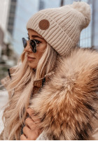 Mütze z pomponem North Pole Beige