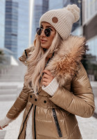 Mütze z pomponem North Pole Beige