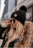 Mütze z pomponem North Pole Schwarz