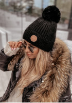 Mütze z pomponem North Pole Schwarz