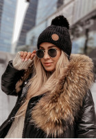 Mütze z pomponem North Pole Schwarz