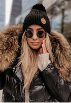 Mütze z pomponem North Pole Schwarz