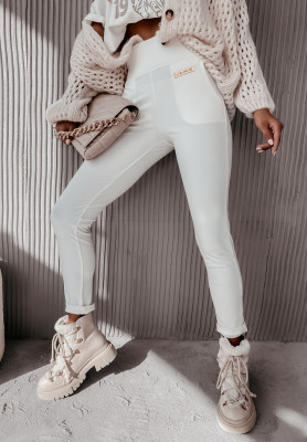 High-Waist-Leggings Brinna Ecru