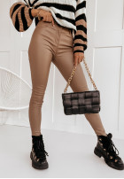 Trousers waxed Rebel in mocha