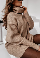 Pullover z golfem Mavi Camel