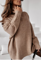 Pullover z golfem Mavi Camel