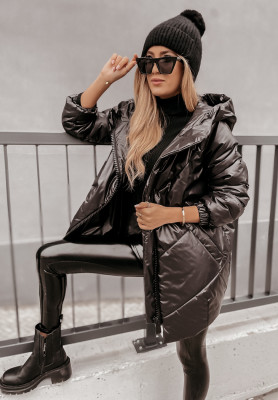 Gesteppte oversized Jacke Rickerby Schwarz