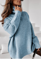 Pullover z golfem Mavi Himmelblau