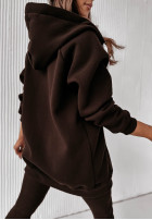 Rozpinana Sweatshirt z kapturem Siempre in chocolate