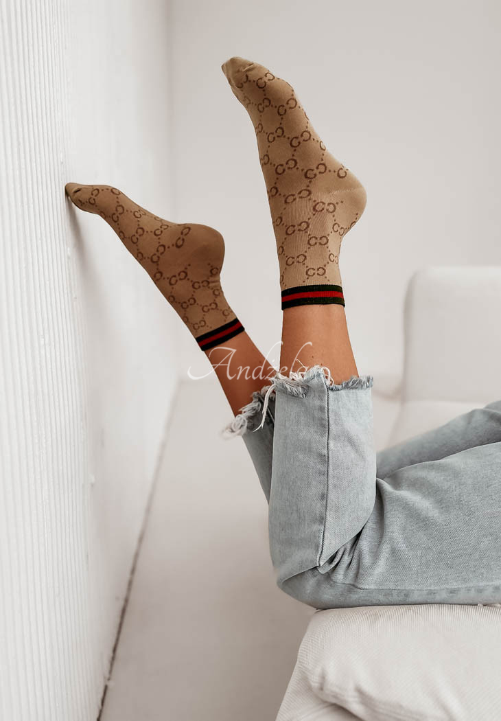 Nicodemi camel patterned socks