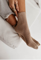 Ażurowe skarpetki Piper in beige