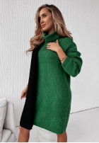 Kleid Pullover z golfem Terenzio Flaschengrün