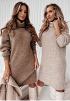 Kleid Pullover z golfem Terenzio Camel