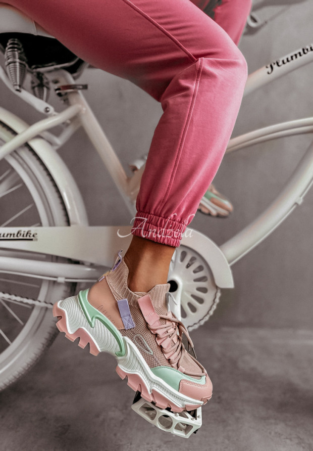 Sneakers Dazzlin rosa-mintgrün
