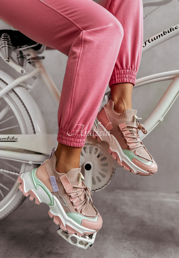 Sneakers Dazzlin rosa-mintgrün